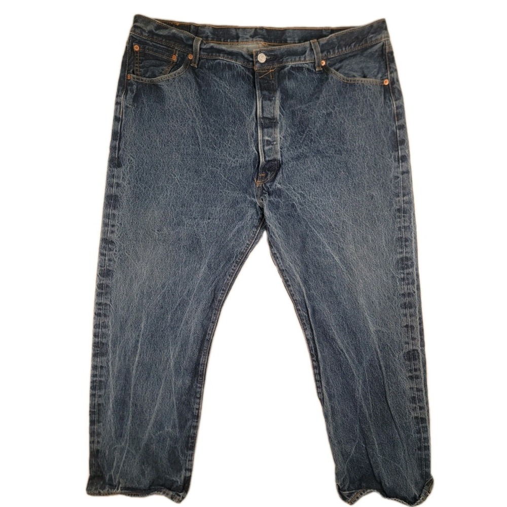 Levi's 501 Men's 42x30 (Tag 46x32) Original Straight Button Fly Medium Wash